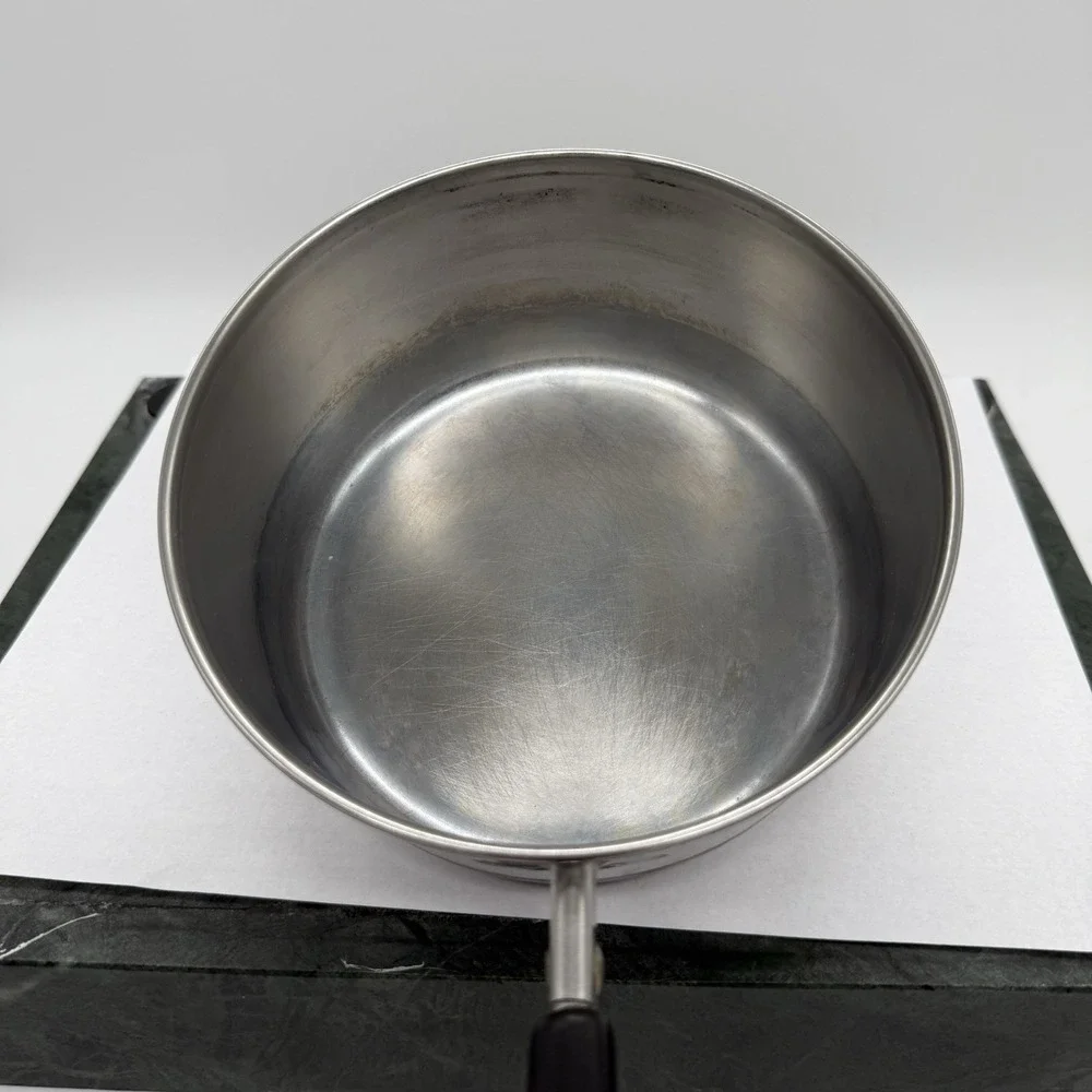 Vtg 1801 Revere Ware 1 Qt Quart Sauce Pan Copper Bottom Clinton ILL USA